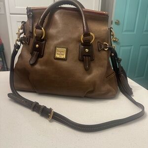 Dooney & Bourke Tan and Brown Satchel